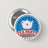 TEA, al lang genoeg geTaxed Ronde Button 5,7 Cm (Voorkant /achterkant)