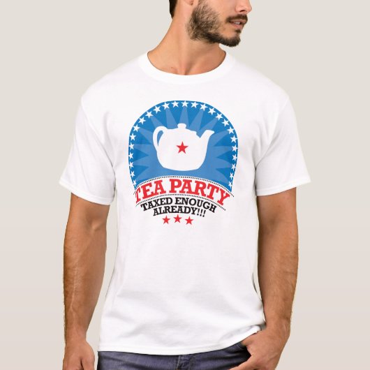 TEA, al lang genoeg geTaxed T-shirt (Voorkant)