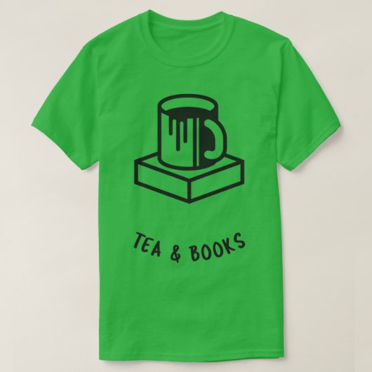 Tea amp Books T-shirt (Design voorkant)