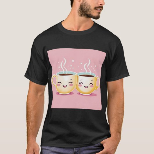 Tea and Besties Schattige ontwerp T-shirt (Voorkant)