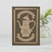 Tea and Murder Party - Aangepaste uitnodiging (Staand voorkant)