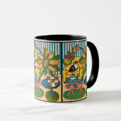 "Tea and Tuxie" 11 oz drinkbeker Mok (Voorkant rechts)