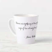 Tea Anna Katharine Green Quote Latte Mok (Linkerhoek)