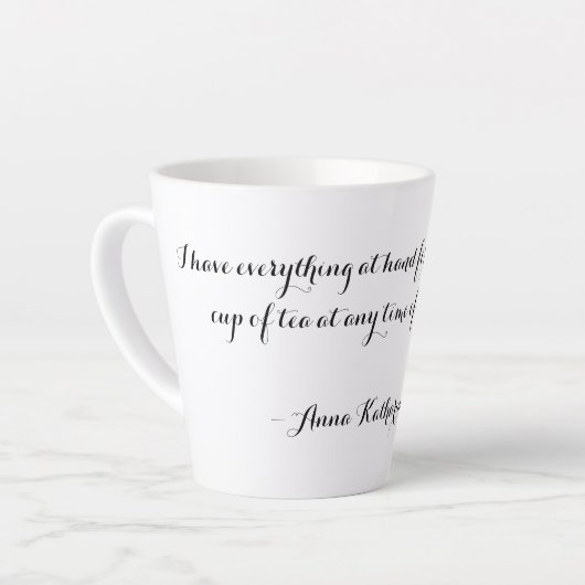 Tea Anna Katharine Green Quote Latte Mok (Linkerhoek)
