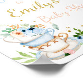 Tea Baby shower baby is Brewing Boy Welcome Sign Poster (Hoek)