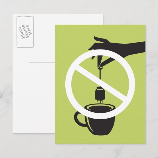 Tea Bag Briefkaart (Voorkant / Achterkant)