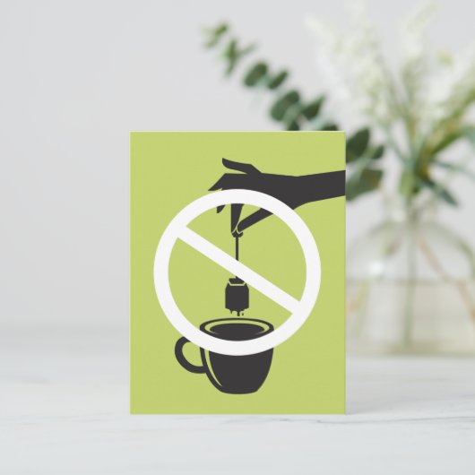 Tea Bag Briefkaart (Staand voorkant)