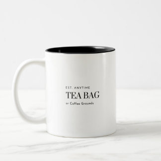 Tea Bag/Coffee Ground Mok altijd