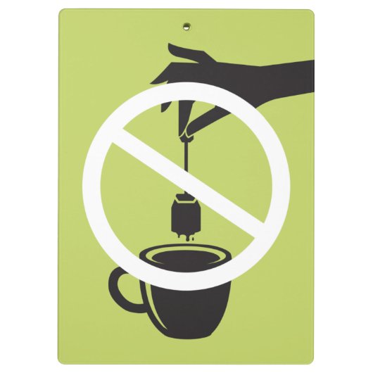 Tea Bag Klembord (Achterkant)