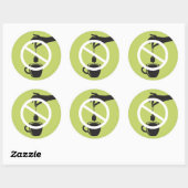 Tea Bag Ronde Sticker (Vel)