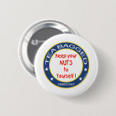 Tea Bagged Democraat Ronde Button 5,7 Cm (Voorkant /achterkant)