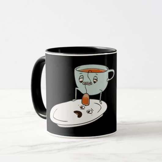 Tea Bagger Cup en Bord Kitchen Humor Mok (Voorkant links)