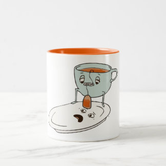 Tea Bagger Cup en Bord Kitchen Humor Tweekleurige Koffiemok