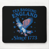 Tea Bagging England Since 1773 Patriotic Eagle 4th Muismat (Voorkant)