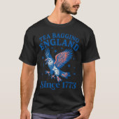 Tea Bagging England Since 1773 Patriotic Eagle 4th T-shirt (Voorkant)