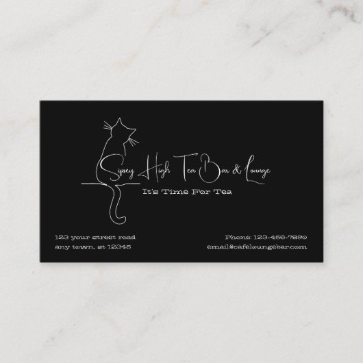 Tea Bar en Lounge Klantenkaartje (Voorkant)