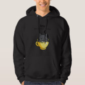 Tea Because Murder is Wrong Women's  Cat in Tea Cu Hoodie (Voorkant)