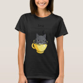 Tea Because Murder is Wrong Women's Cat in Tea Cu T-shirt (Voorkant)