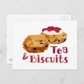 Tea & Biscuits Briefkaart (Voorkant / Achterkant)