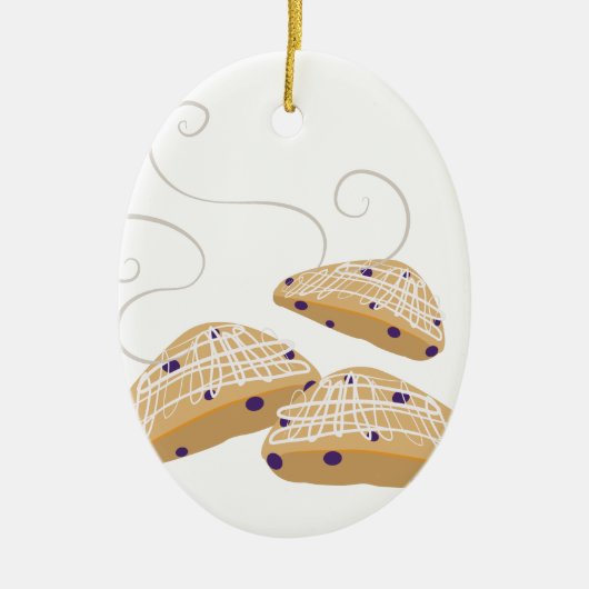 Tea Biscuits Keramisch Ornament (Voorkant)