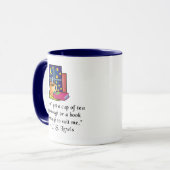 Tea & Boeken met de Mok van de Ringer van het Cita (Voorkant links)
