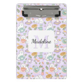 Tea & Bookish Cats Personalized Mini Clipboard Klembord (Voorkant)