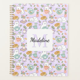 Tea & Bookish Cats Spiral Planner