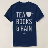 Tea Books amp Rain T-shirt (Design voorkant)