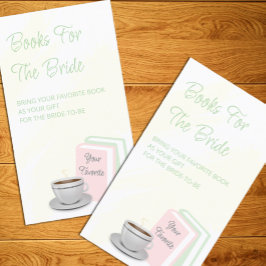 Tea & Books Bridal Shower Books For The Bride Informatiekaartje
