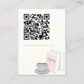 Tea & Books Bridal Shower Registry Informatiekaartje (Voorkant)