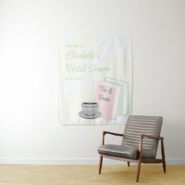 Tea & Books Bridal Shower Wandkleed