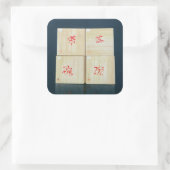 Tea Boxes 1992 Vierkante Sticker (Tas)