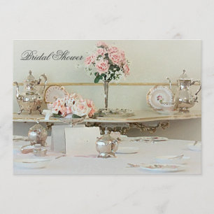 Tea Bridal Shower Invitation Kaart