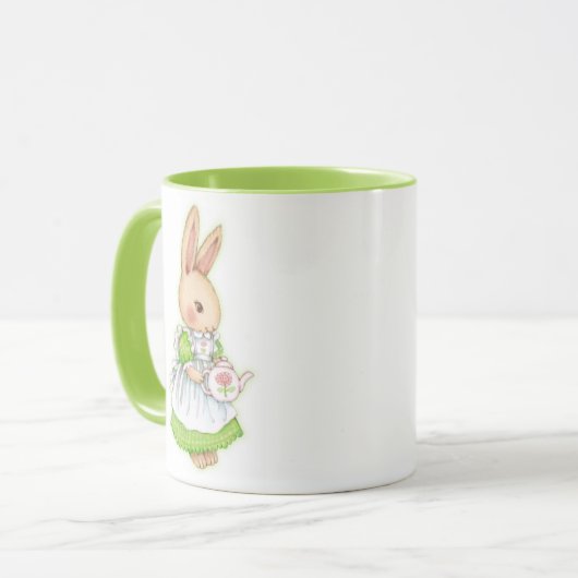 Tea Bunny - Cute Rabbit Mok (Voorkant links)
