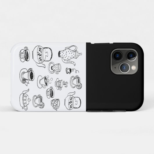 Tea Case-Mate iPhone Case (Achterkant (horizontaal))