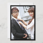 Tea Ceremony Invitation Photo Double Happiness Kaart (Achterkant)