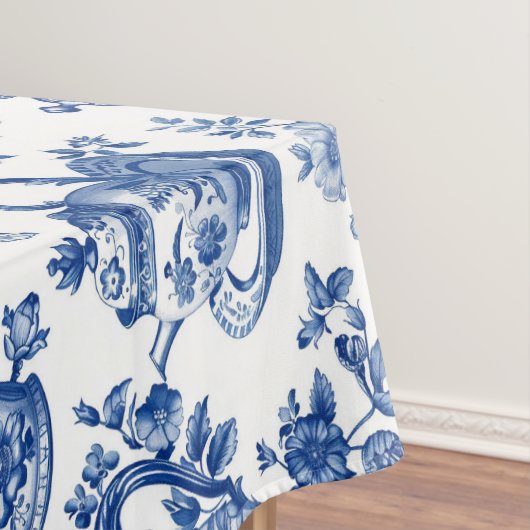 Tea Chinoiserie French Toile du Jouy Pattern Tafelkleed (Voorbeeld)