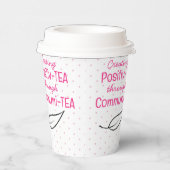 Tea citeert aangepaste papierkatoentheekopjes voor papieren bekers (Rechts)