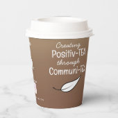 Tea citeert aangepaste papierkatoentheekopjes voor papieren bekers (Achterkant)