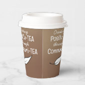 Tea citeert aangepaste papierkatoentheekopjes voor papieren bekers (Rechts)