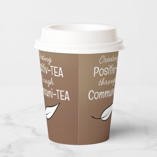 Tea citeert aangepaste papierkatoentheekopjes voor papieren bekers (Rechts)