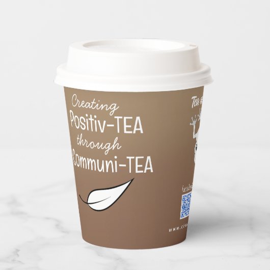 Tea citeert aangepaste papierkatoentheekopjes voor papieren bekers (Voorkant)