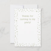 Tea Confetti Waterverf Stippen Bedankt Card (Achterkant)