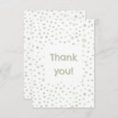 Tea Confetti Waterverf Stippen Bedankt Card (Voorkant / Achterkant)