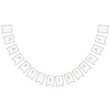 Tea Confetti Waterverf Stippen Bunting Flag