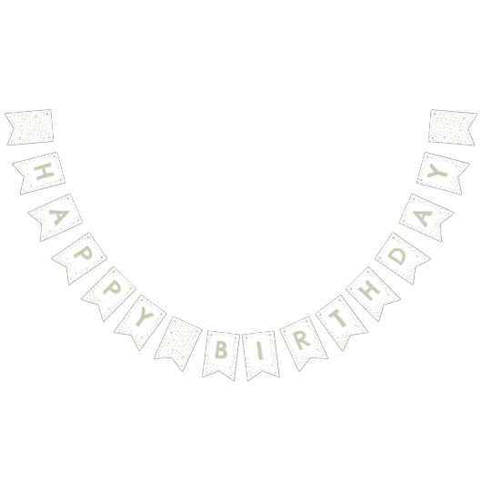 Tea Confetti Waterverf Stippen Bunting Flag Vlaggetjes (Alle)