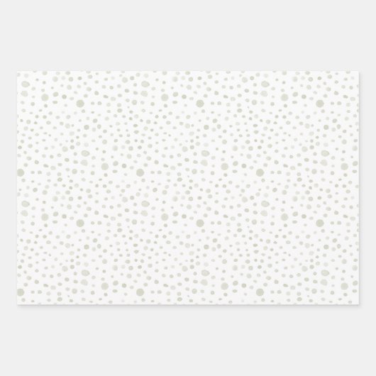 Tea Confetti Waterverf Stippen inpakpapier (Voorkant)