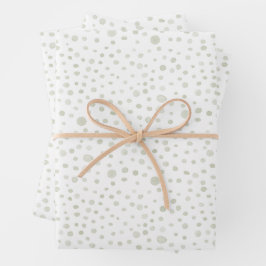 Tea Confetti Waterverf Stippen inpakpapier Vel