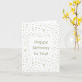 Tea Confetti Waterverf Stippen Verjaardag Kaart (Gele Bloem)