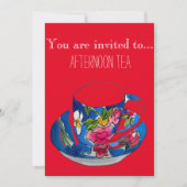  Tea Cup Afternoon Tea Party Kaart (Voorkant)